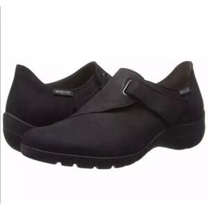 Mephisto Air Jet Luce Shoes Women's size 10 Black Suede Leather Comfort Flats